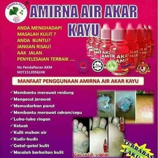 ORIGINAL HQ™ Air Akar Kayu Amirna Ubat Panau Jerawat 
