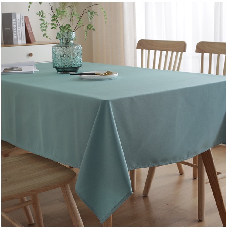 Waterproof Cotton Linen Dining Table Cloth Elegant Hotel Grade