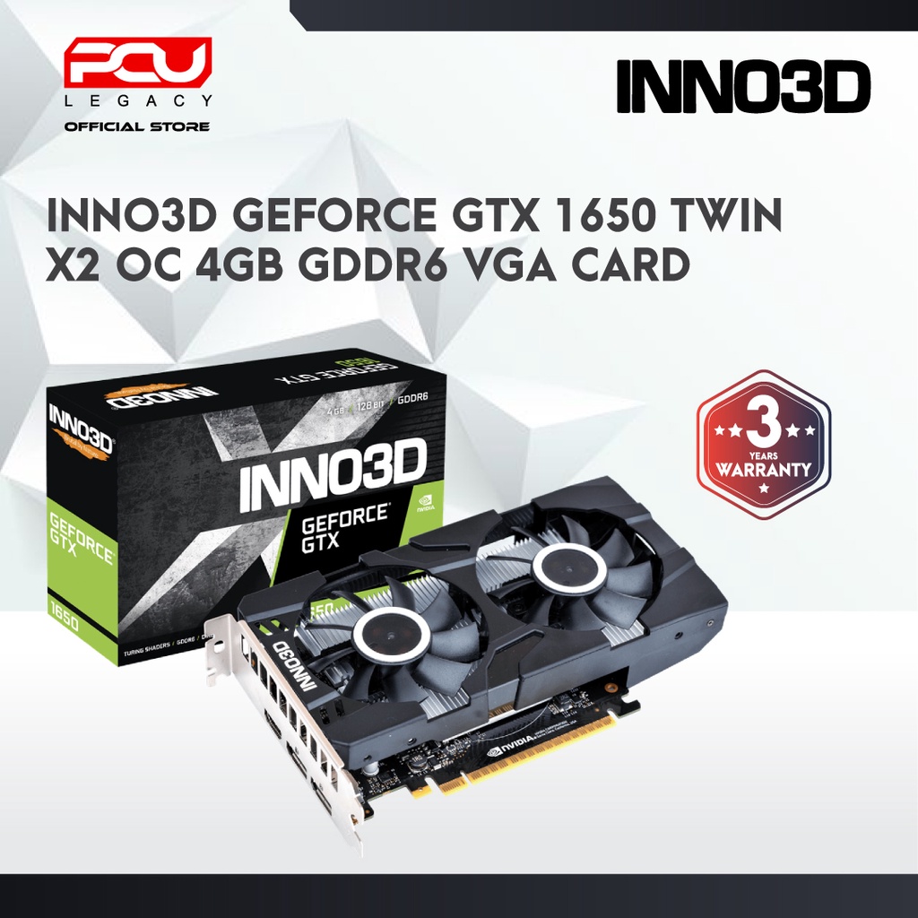 INNO3D GEFORCE GTX 1050 Ti 4GB DDR5 128BIT / INNO3D GEFORCE GTX 1650 ...
