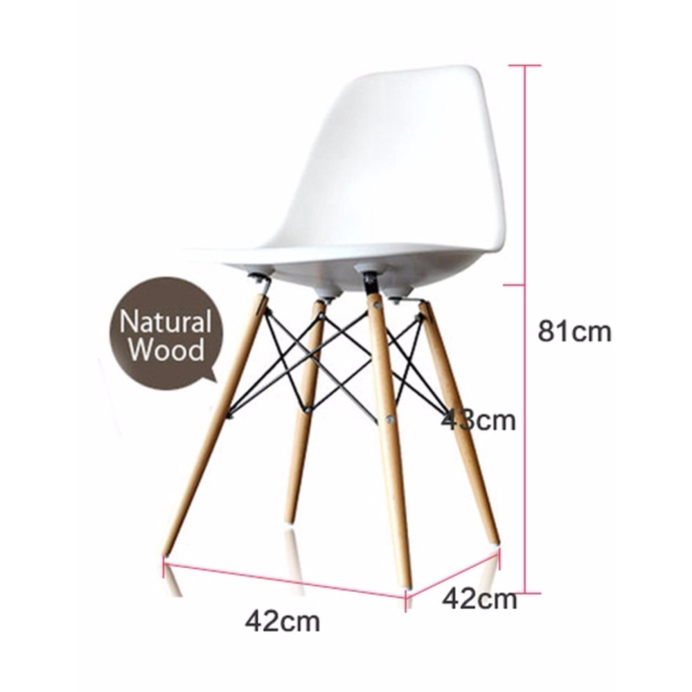 Cassa White Natural Wood Legs Dining, White Chair Wooden Legs Ikea