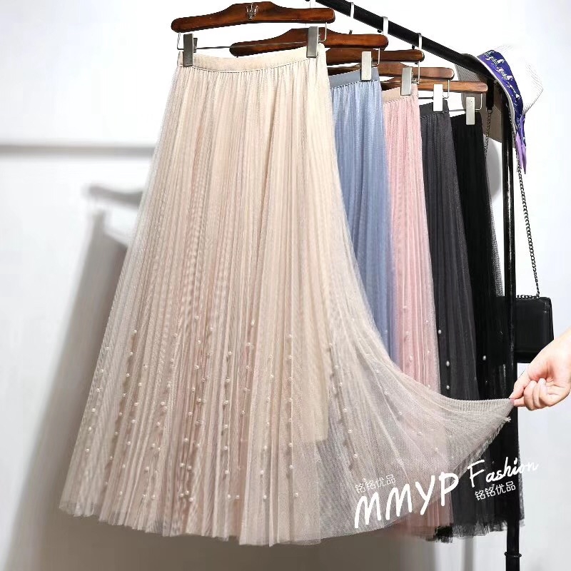 tulle pearl skirt