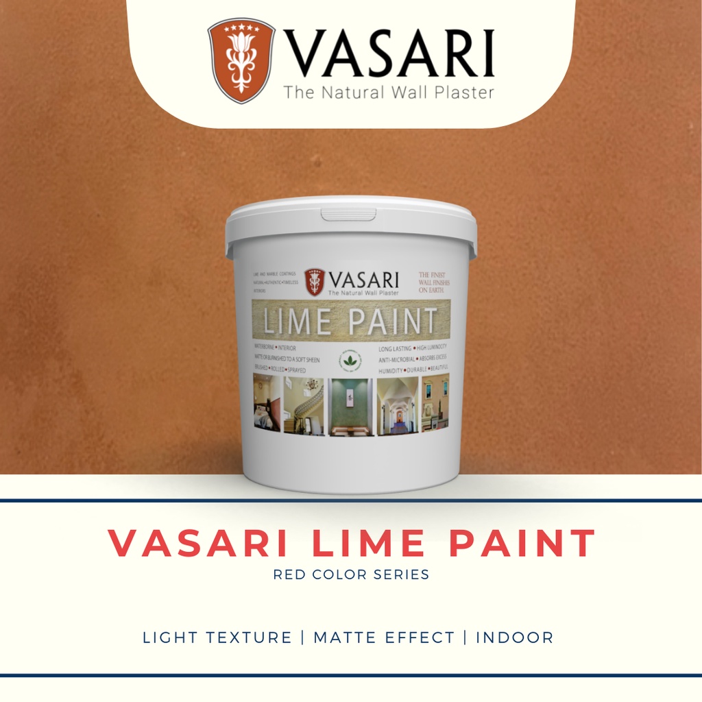 Vasari Lime Paint 5kg (Red Color Series) | Lime Wash | Shopee Malaysia