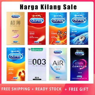 Durex Condom 12 pcs Multi Variation Condom Long Lasting Kondom Tahan Lama Condom for Men Comdom 避孕套 (Ready Stock)