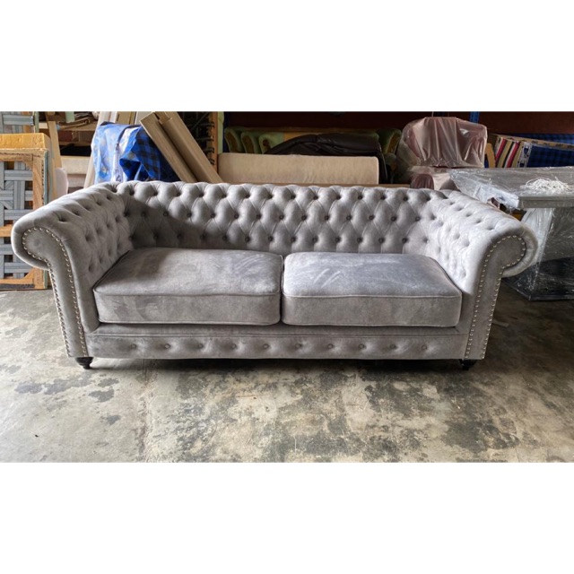 3 Seater Sofa Chesterfield Shopee Malaysia