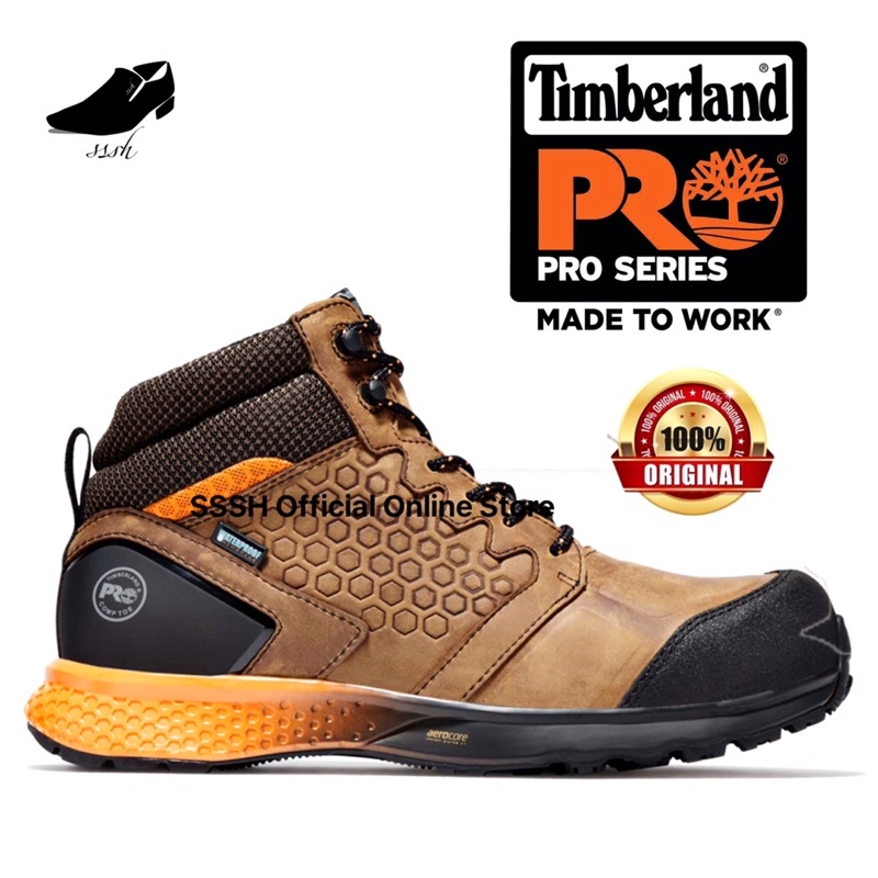 ORIGINAL Timberland Pro Men's Reaxion Composite Toe WaterProof Work