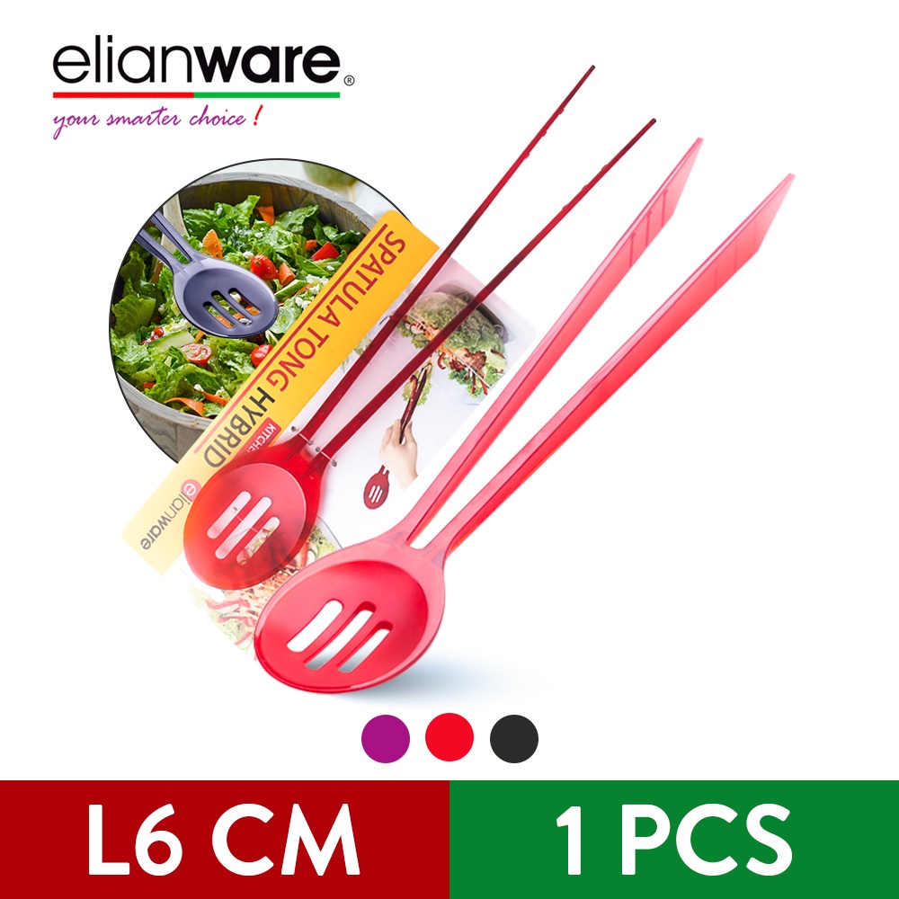 Elianware Spatula Tong Hybrid Salad Spoon Kitchen Cookware Chopstick (1 Pc)