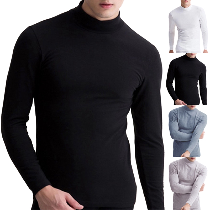 white long sleeve turtleneck mens