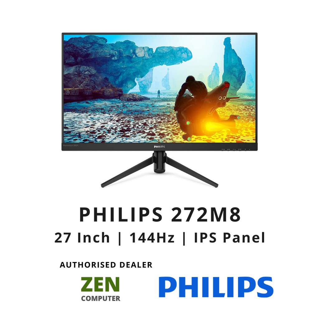 Philips 272m8 27 Inch 144hz Ips Freesync Gaming Monitor Shopee Malaysia