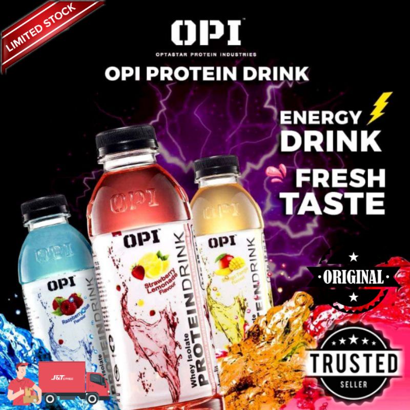 Original OPI Protein Drink Water Whey Isolate 100 Halal 500ml Shopee Malaysia