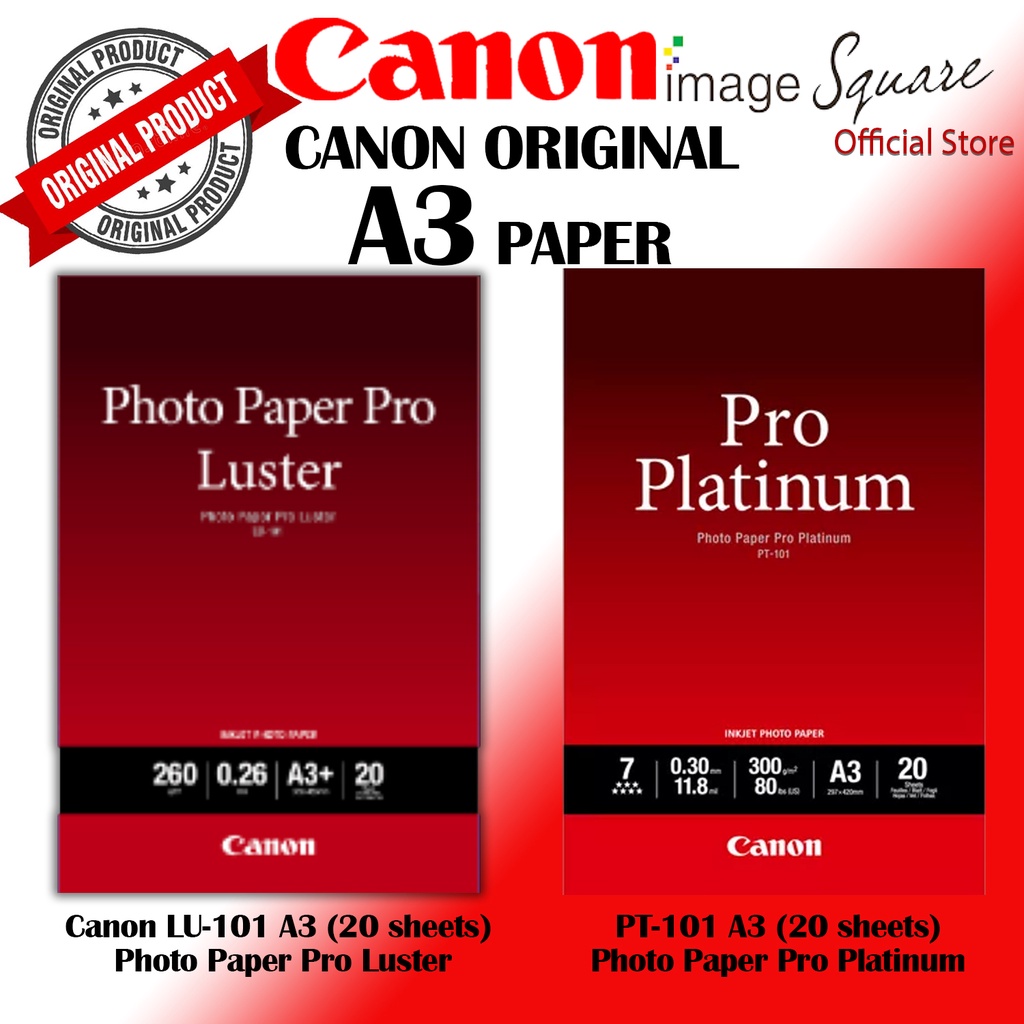 Canon Photo Paper Pro Luster A3