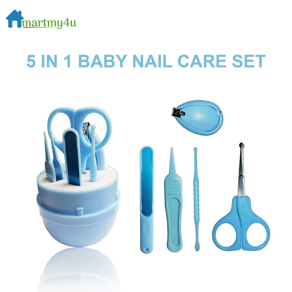 NEW ARRIVAL Stainless Steel 5 in 1 Baby Nail Care Set Shopee Malaysia