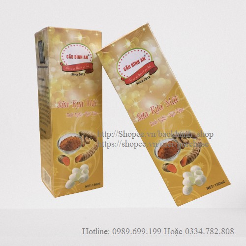 Cau Binh An silkworm cocoon turmeric facial cleanser 150ml