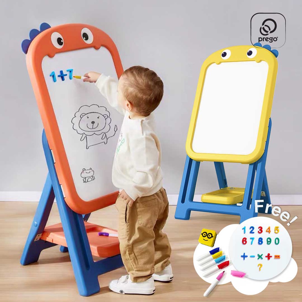 Prego Kids Drawing Board With Writing Markers White Board