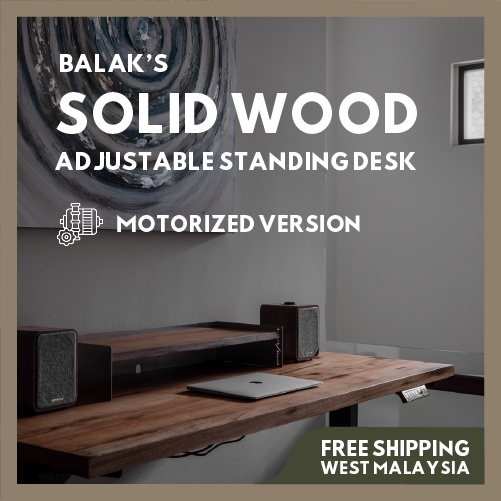 BALAK'S SOLIDWOOD Adjustable Standing Desk ✨ Height Adjustable Desk ✨ Sit Stand Desk ✨ 2-Year Warranty ✨ Dual Motor