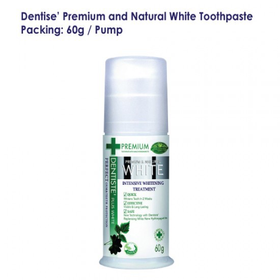 Dentiste Premium Natural White Toothpaste Pump 60g Shopee Malaysia