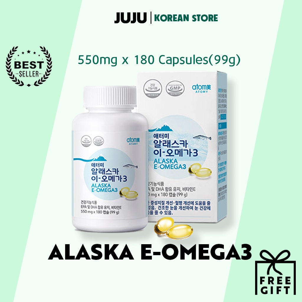 Atomy Alaska EOmega3 550mg x 180capsules / 99g Shopee Malaysia