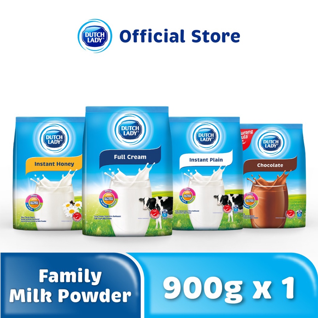 Dutch Lady Family Milk Powder Full Cream/Chocolate/Instant Plain