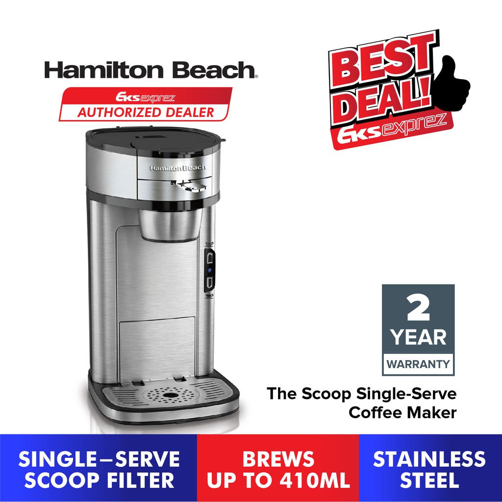 Hamilton Beach The Scoop Single-Serve Coffee Maker (0.4L) 49981-SAU