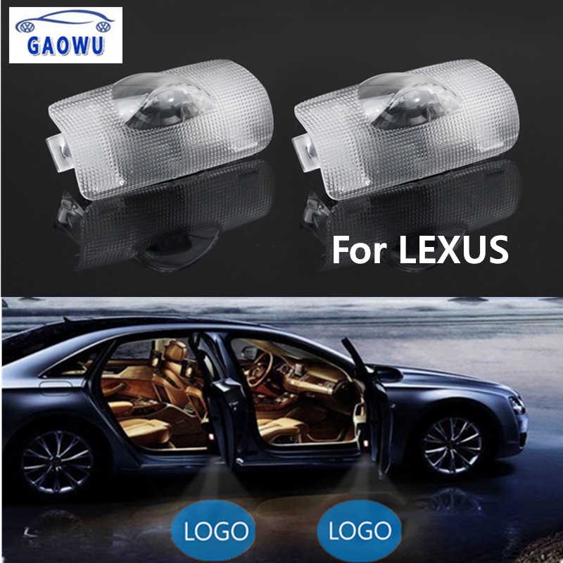 LED Car Door Light Projector Courtesy LED Laser Welcome Lights For Lexus Car Door LED Logo Lights Ghost Shadow Light Logo Compatible with Accessories RX ES GX LS LX IS Series 