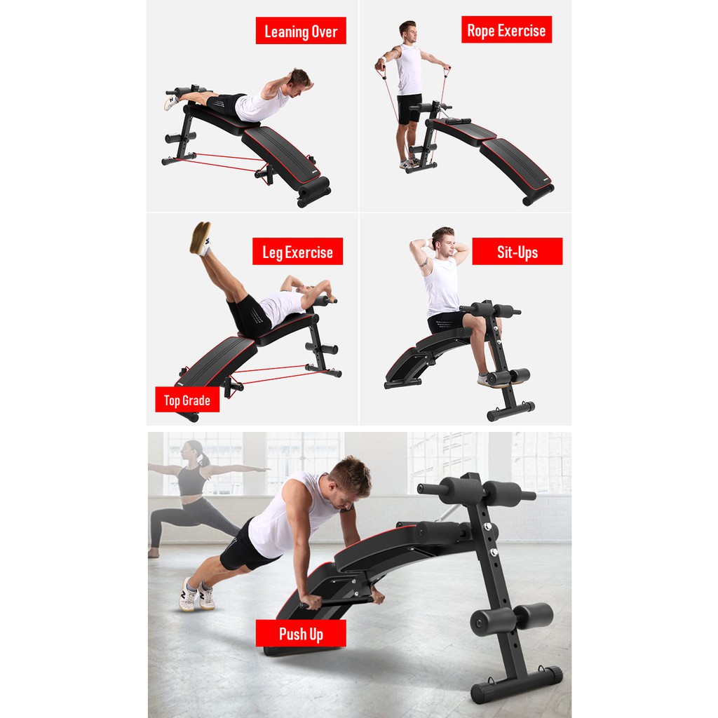 ADSports AD-178 Home Fitness Gym Foldable Sit Push Ups Supine 