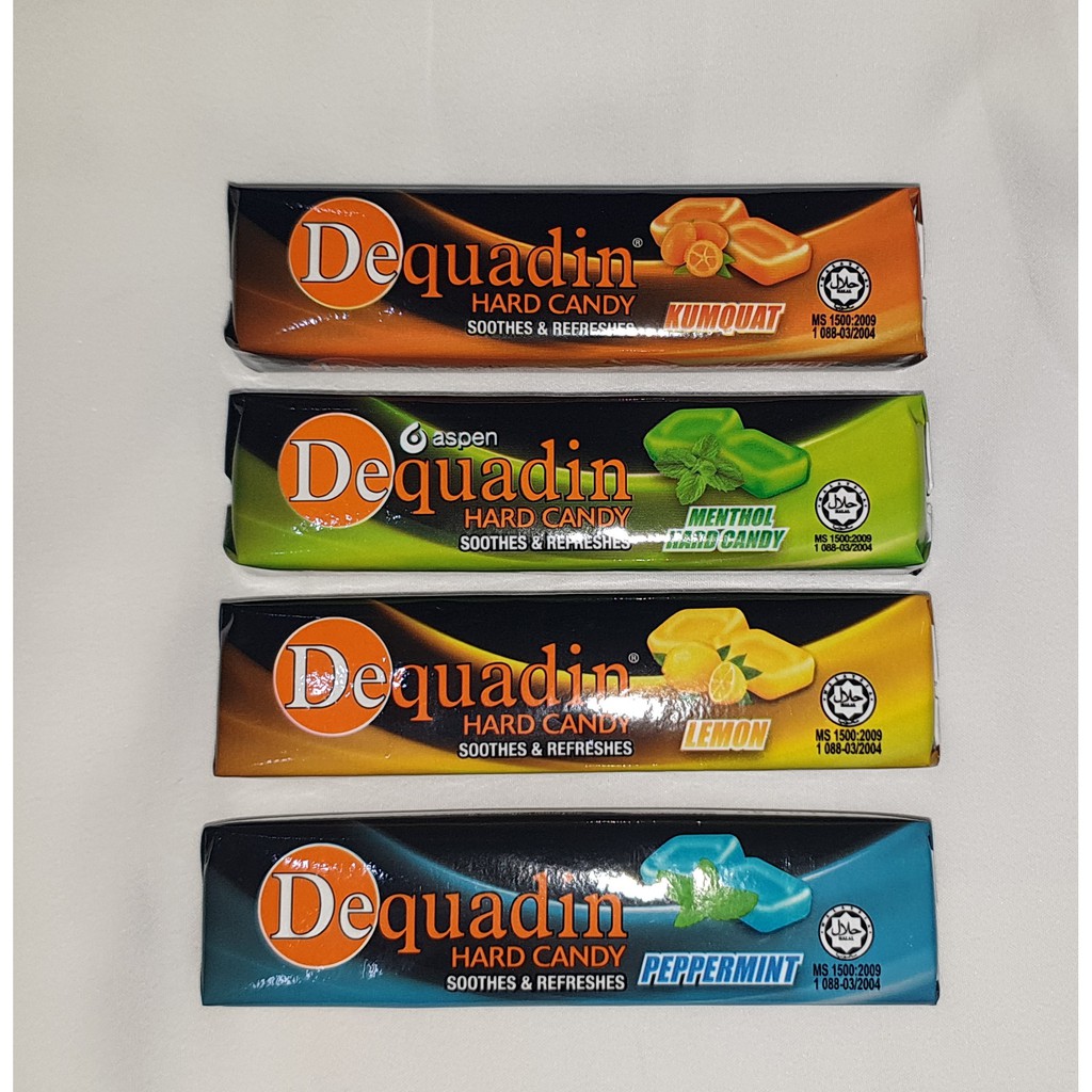 Dequadin Hard Candy 38g Per Tube 4 Flavours Gula Melegakan Sakit Tekak Nafas Yang Segar Shopee Malaysia