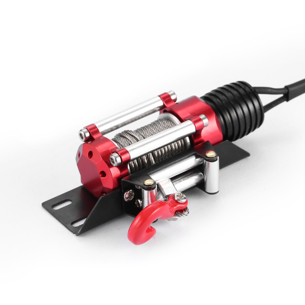 Metal Wired Automatic Winch with Switch for 1/10   TRX4 Axial SCX10