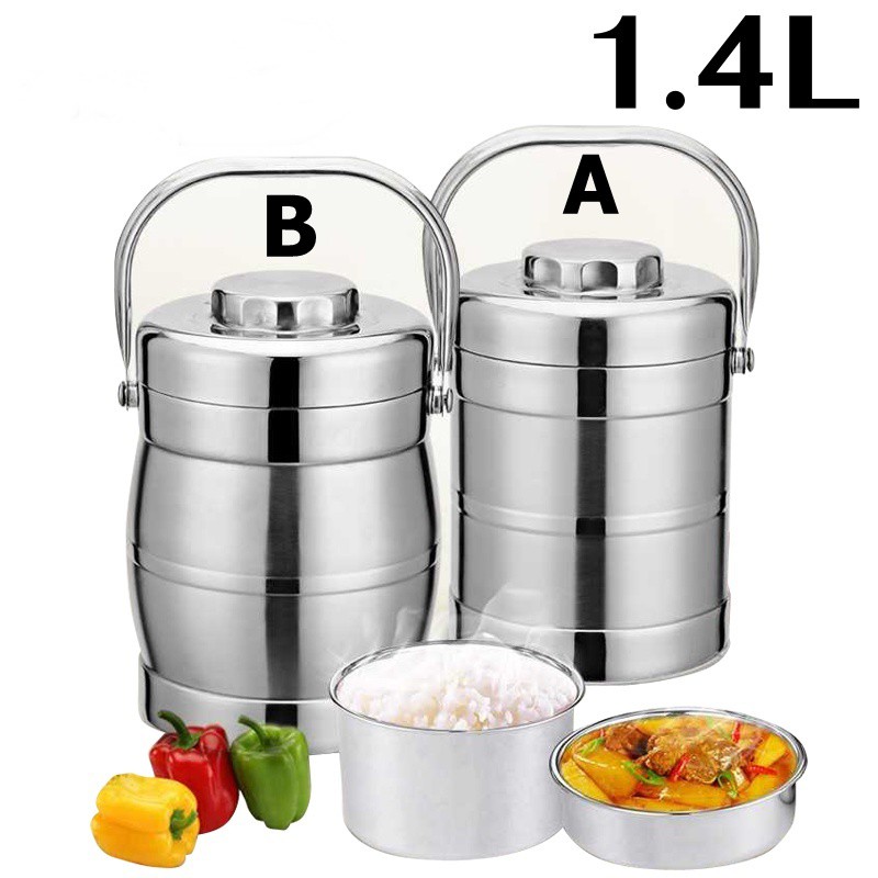 Thermal Cooker Pot With double layer section Thermos Vacuum Steel Hot