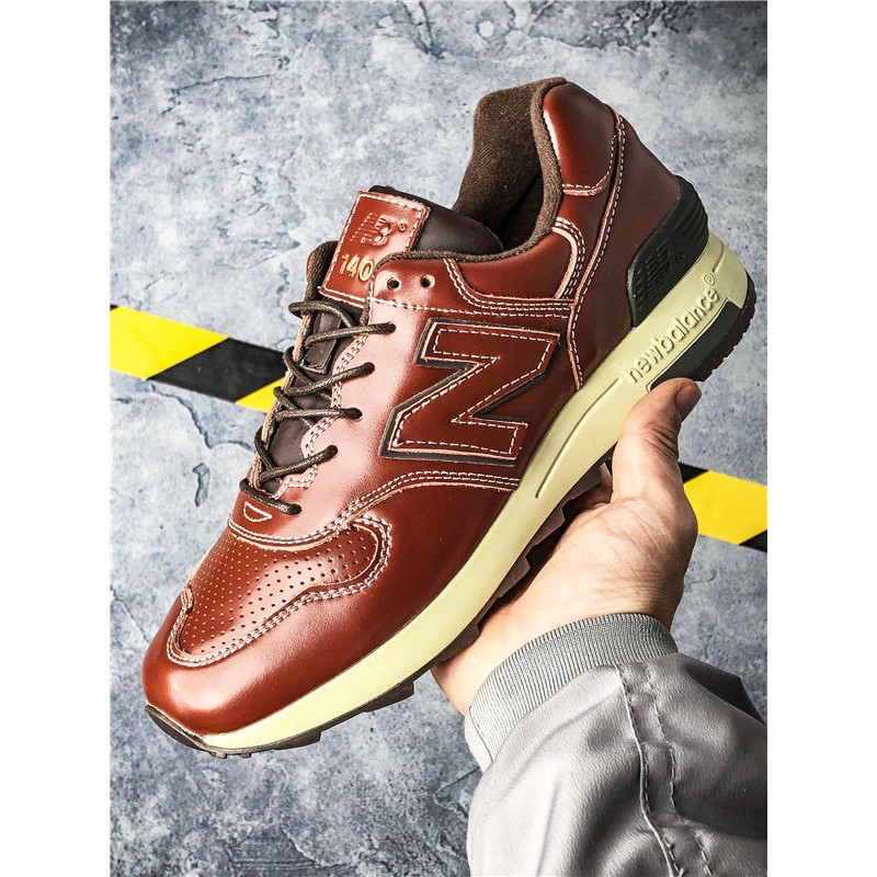 new balance leather running shoes