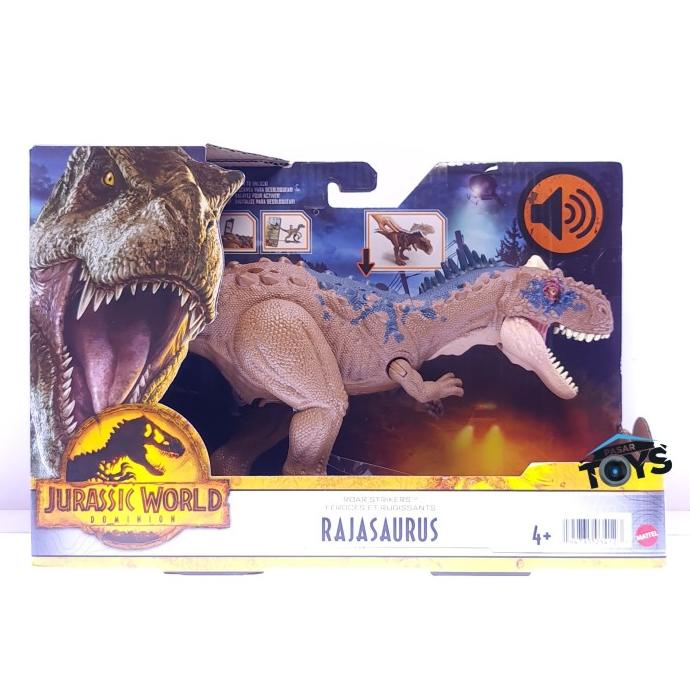 Jurassic World Dominion Roar Strikers Rajasaurus Dinosaur Figure ...