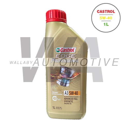 CASTROL EDGE PROFESSIONAL 5W40 FULLY SYNTHETIC ENGINE OIL 1L | Shopee ...