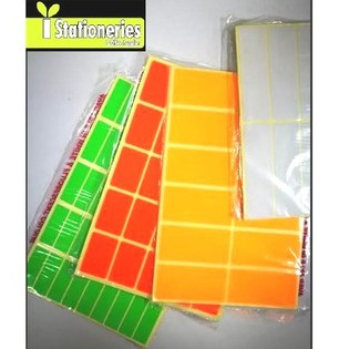 coloured self adhesive labels