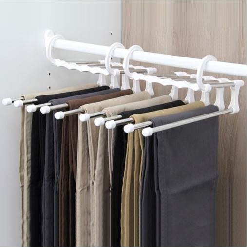 ELEN-Trousers Storage rack Hanger Wardrobe clothes Storage Rack ...