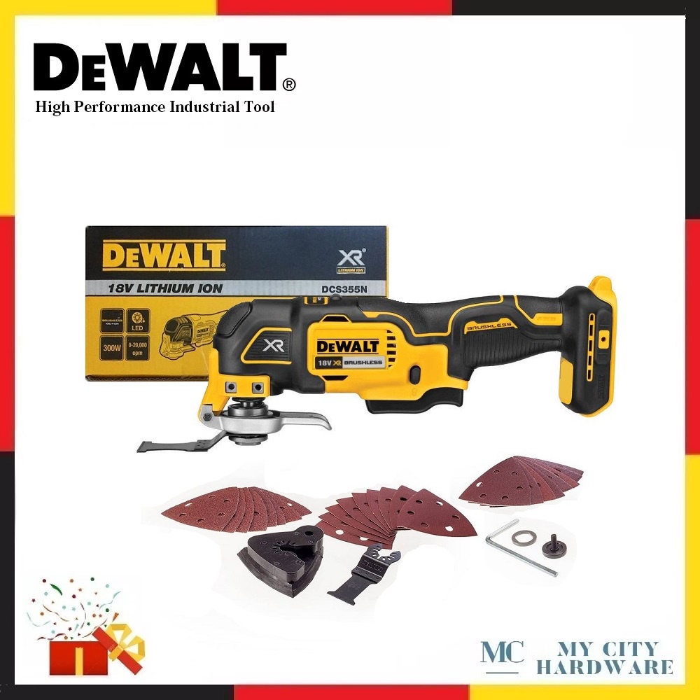 DEWALT DCS355NXJ 18/20V Brushless Cordless Oscillating Multi Tool With