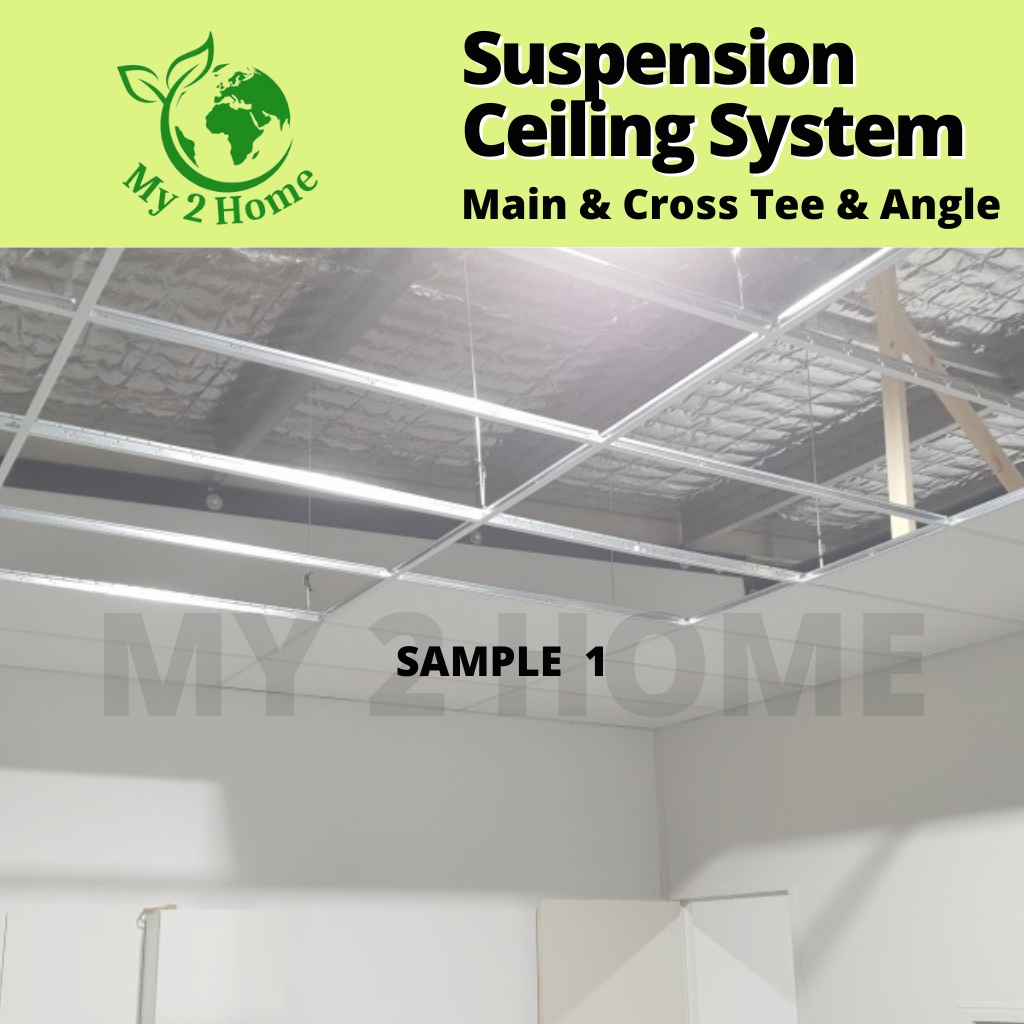 MY2HOME Ceiling Grid System Suspension Ceiling System Main Tee Cross ...