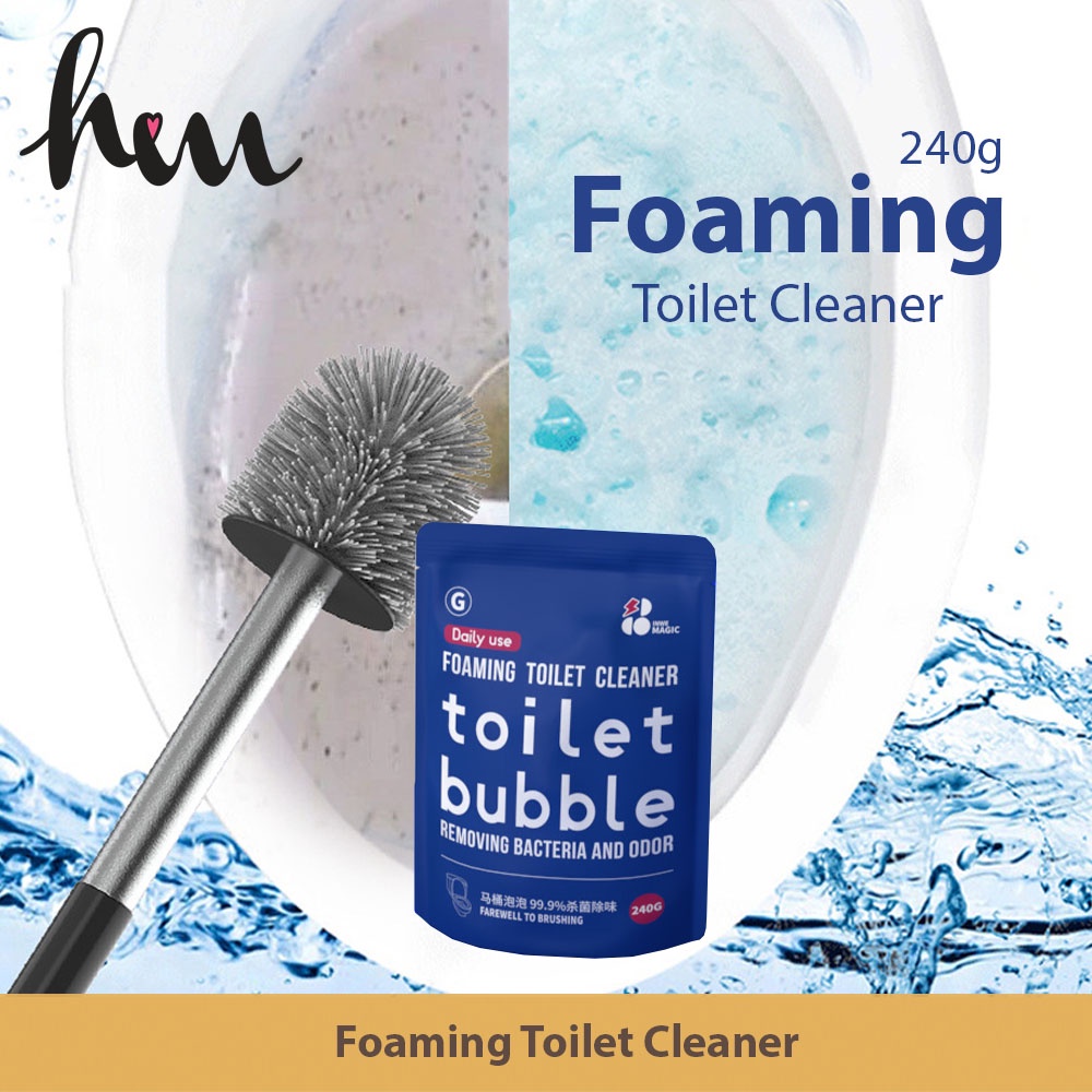 40g x 5 / 160g / 240g Foaming Toilet Cleaner, Toilet Bubble Removing