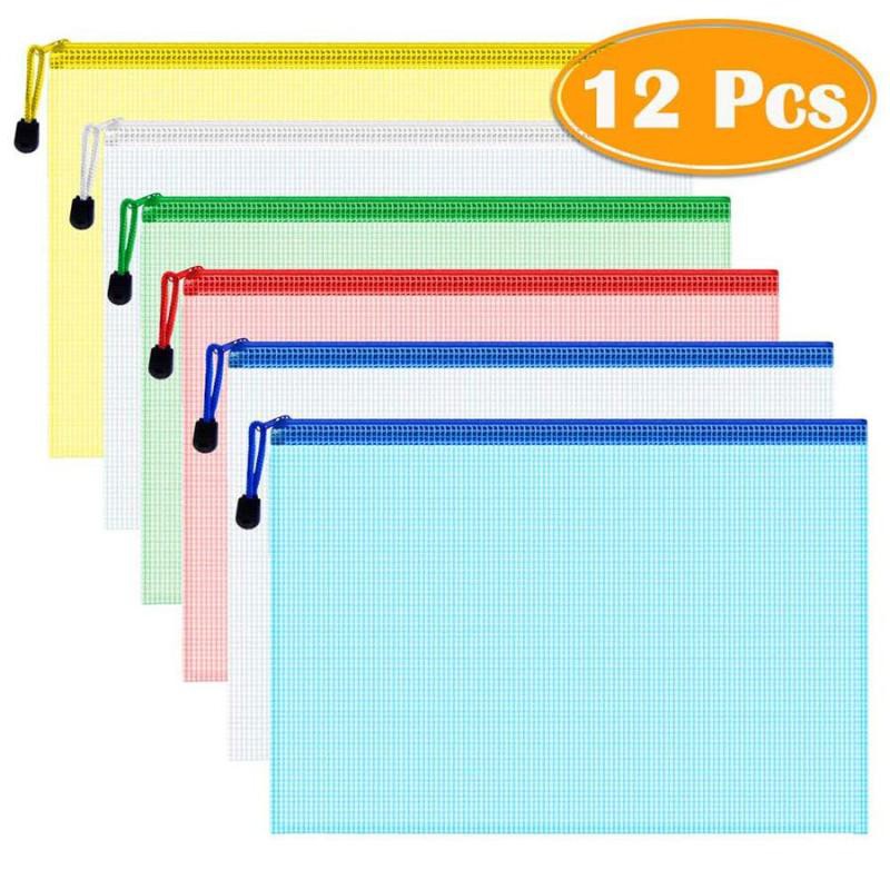 12pcs Mesh Storage Bag With Zipper SALENEW大人気!