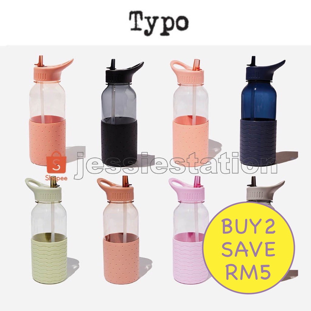 TYPO / Premium Drink It Up Bottle / 1 Litre / H25.5xW9.5cm Shopee