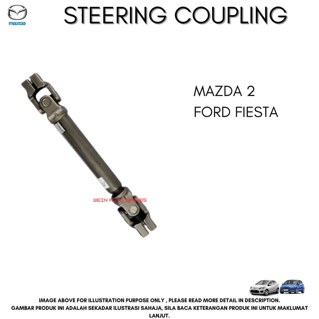 MAZDA GENUINE PARTS STEERING INTERMEDIATE SHAFT COUPLING FOR MAZDA 2 (1
