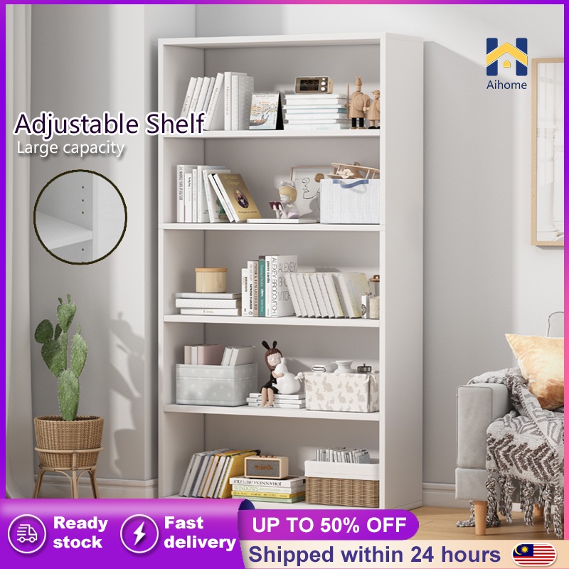 Aihome Multi Compartment Big Storage Book Cabinet Rak Buku Storage ...