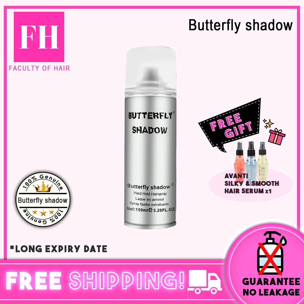 Butterfly Shadow 150ml Strong Hold Hairspray Hair Spray Shopee