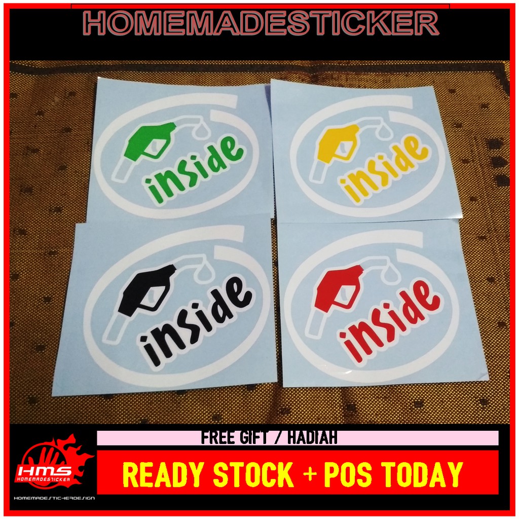 Sticker Penutup Minyak Kereta (Nozel Pump Sticker)