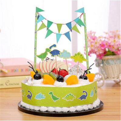 1set Dinosaur Cake Topper Birthday Party Decorations For Baby