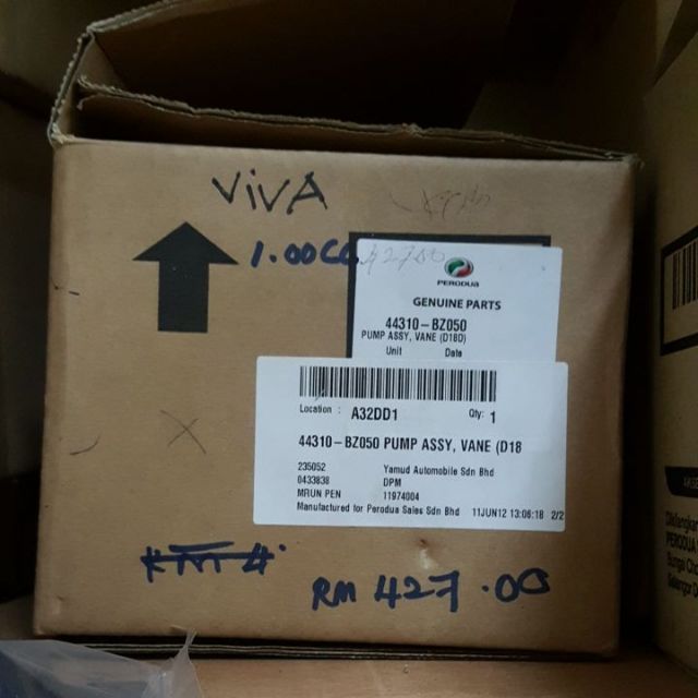 Perodua Genuine Vane pump Viva  Shopee Malaysia