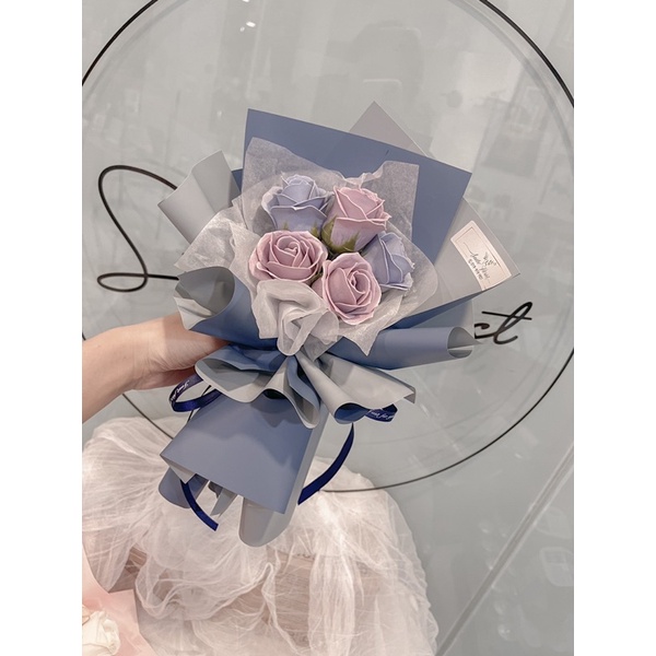 Buy 5 Stalk Romantic Purple Rose Bouquet Anniversary Bouquet Flower Bouquet Birthday Gift 5朵玫瑰花束生日花束纪念日花束送朋友送闺蜜 Seetracker Malaysia