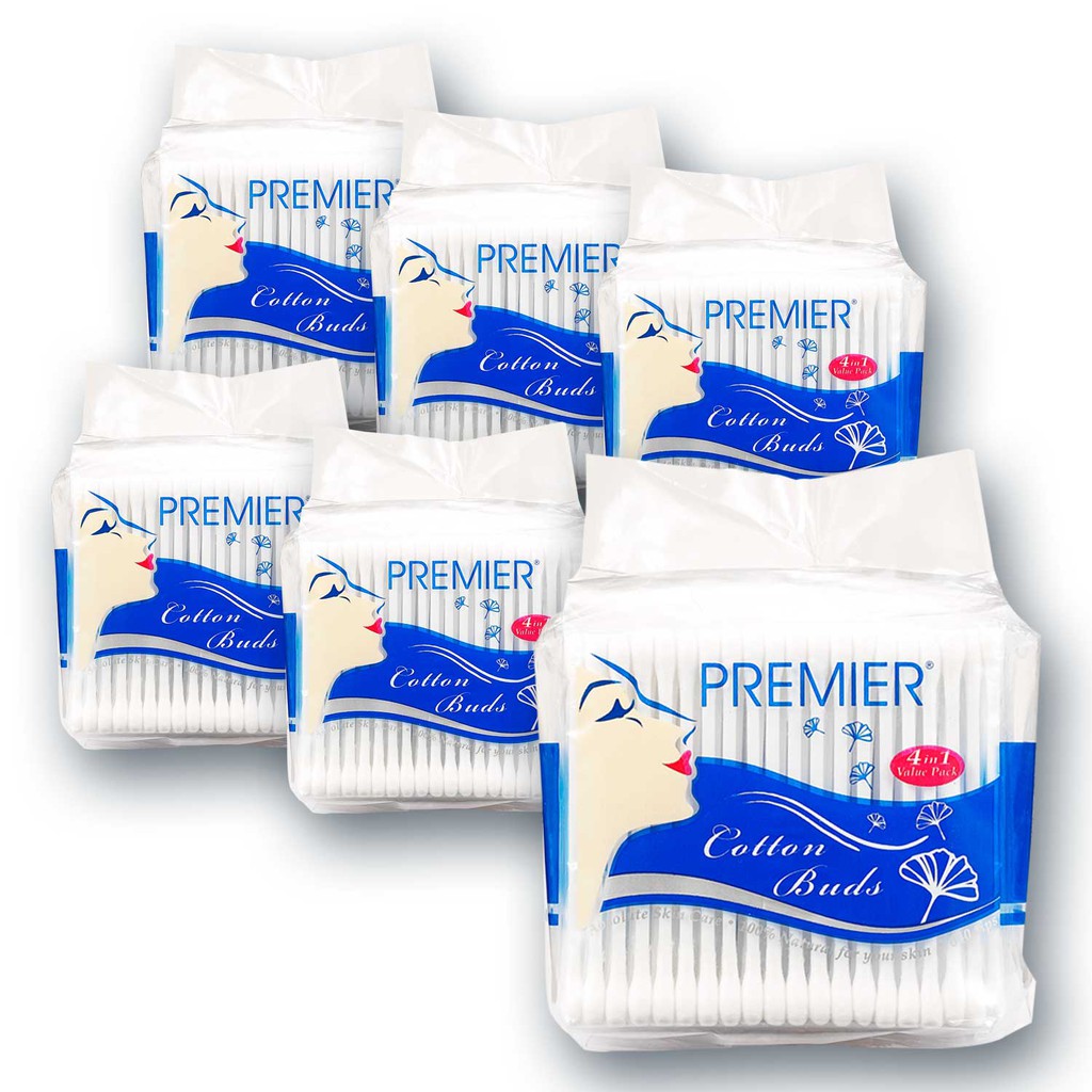 Premier Cotton Buds (640 Tips x 6 Packets) | Shopee Malaysia