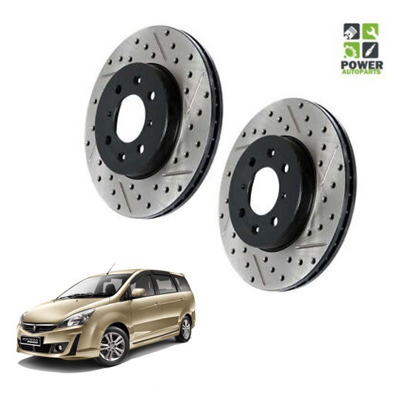 Proton Exora BOLD (Turbo) 1.6 CFE Front Disc Rotor Set ( DRILLED ...
