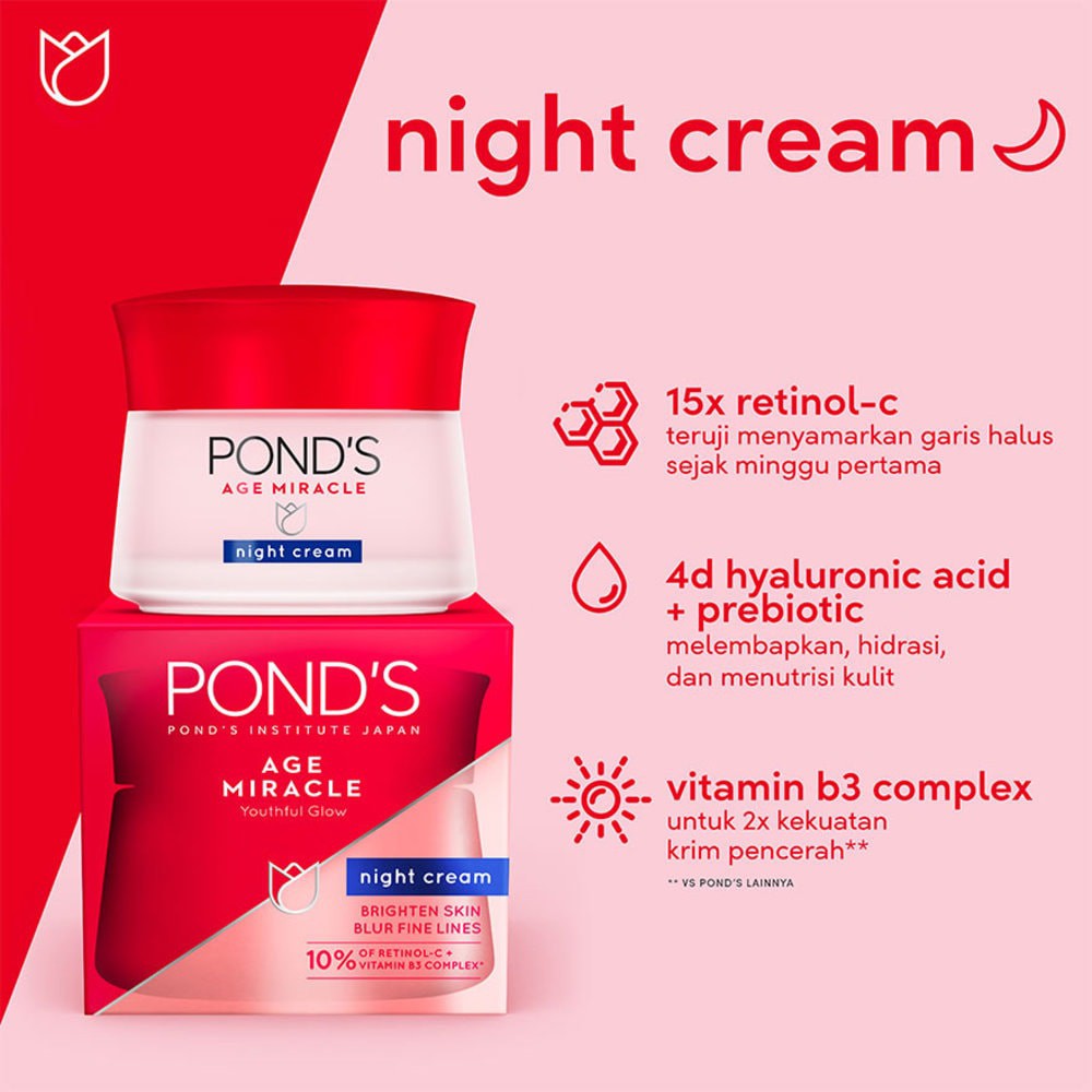 ponds age miracle night cream 10g