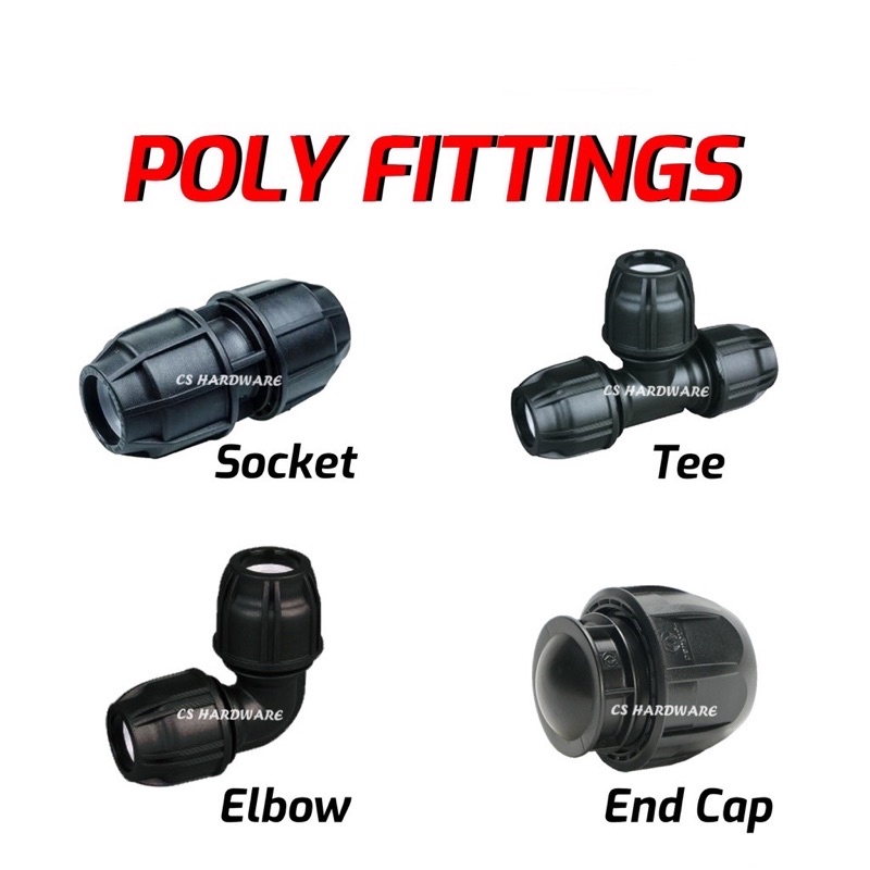 Poly Fittings - Poly Connecter - 20mm / 25mm / 32mm - Pipe & Fittings ...