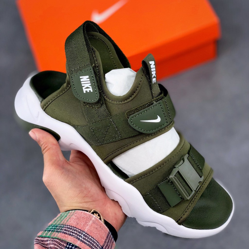 nike green sandals