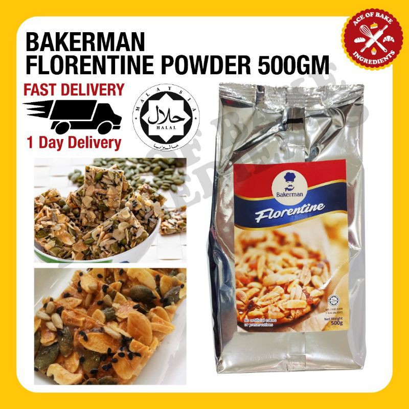FAST POSTAGE PREMIUM Florentine Bakerman Flour Mix Powder Tepung